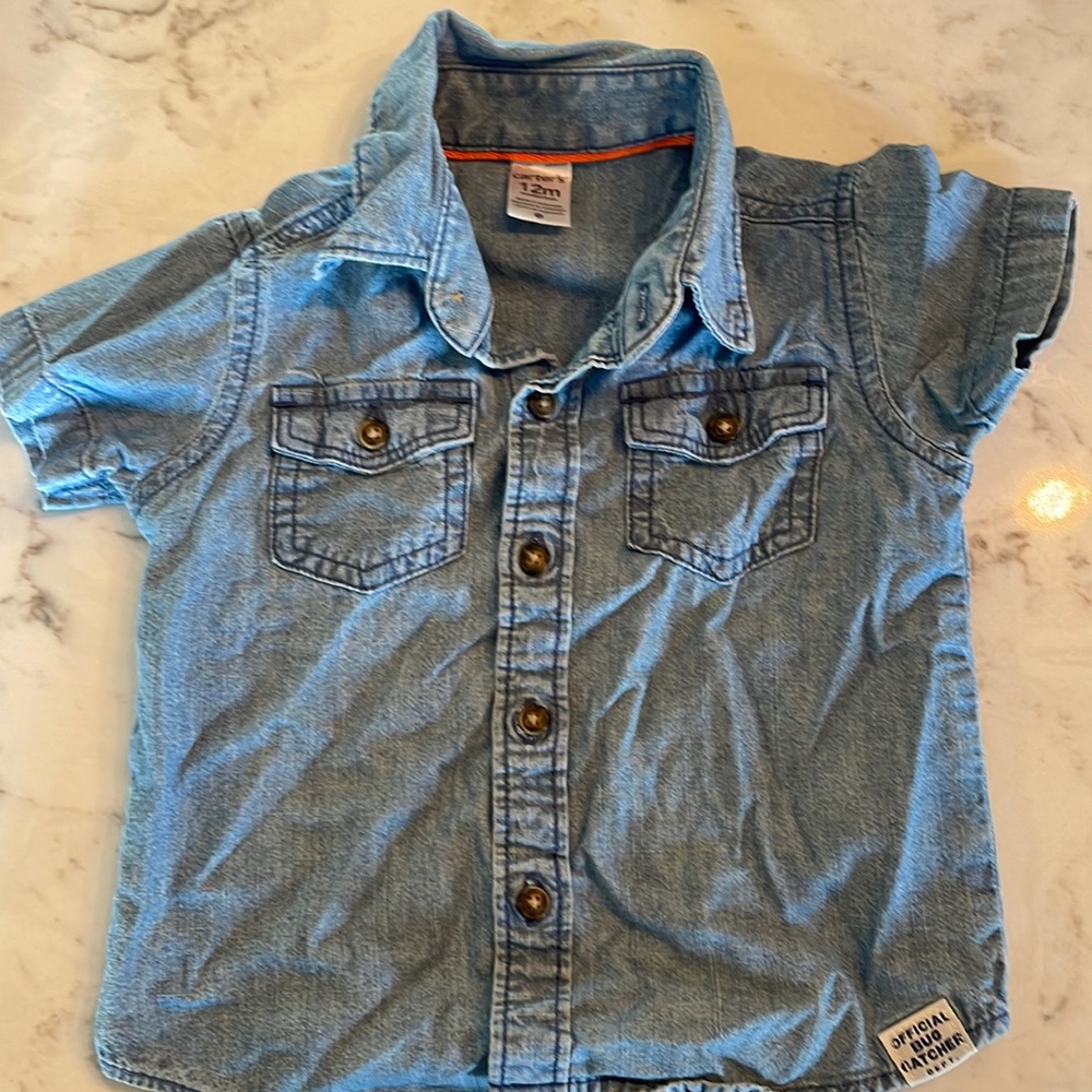 Jean Shirt Sleeve Shirt 12mo